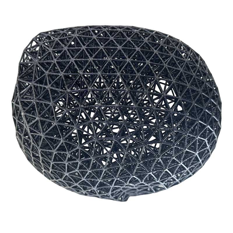 Black TPU nylon Helmet 3D Printing