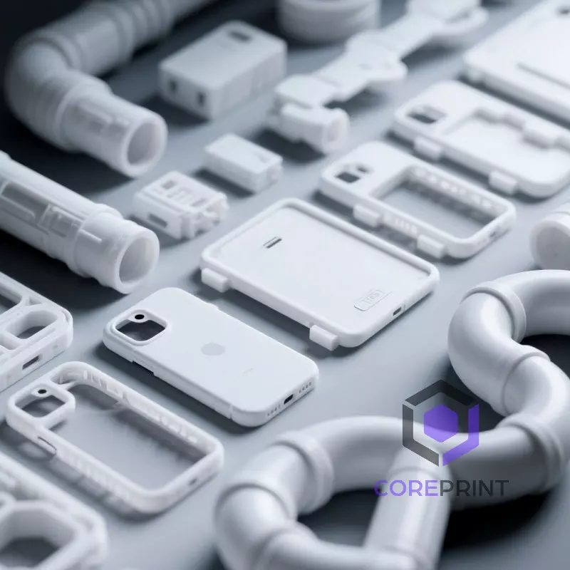 White Nylon 3D Printing Service 02